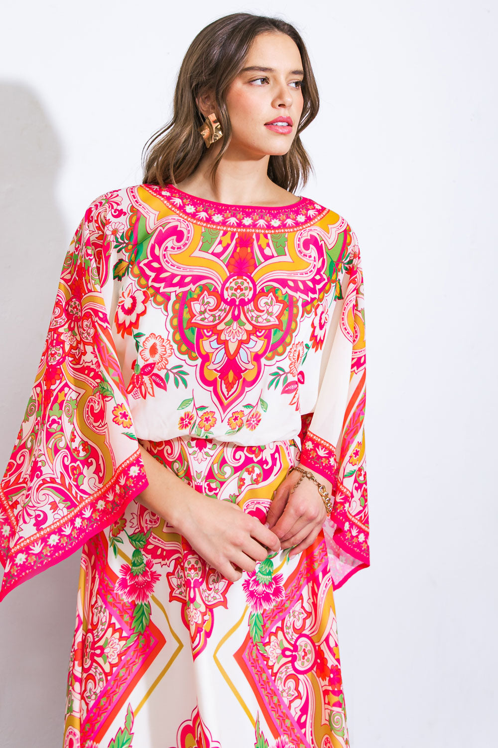 STUCK ON YOU WOVEN MIDI DRESS Flying Tomato